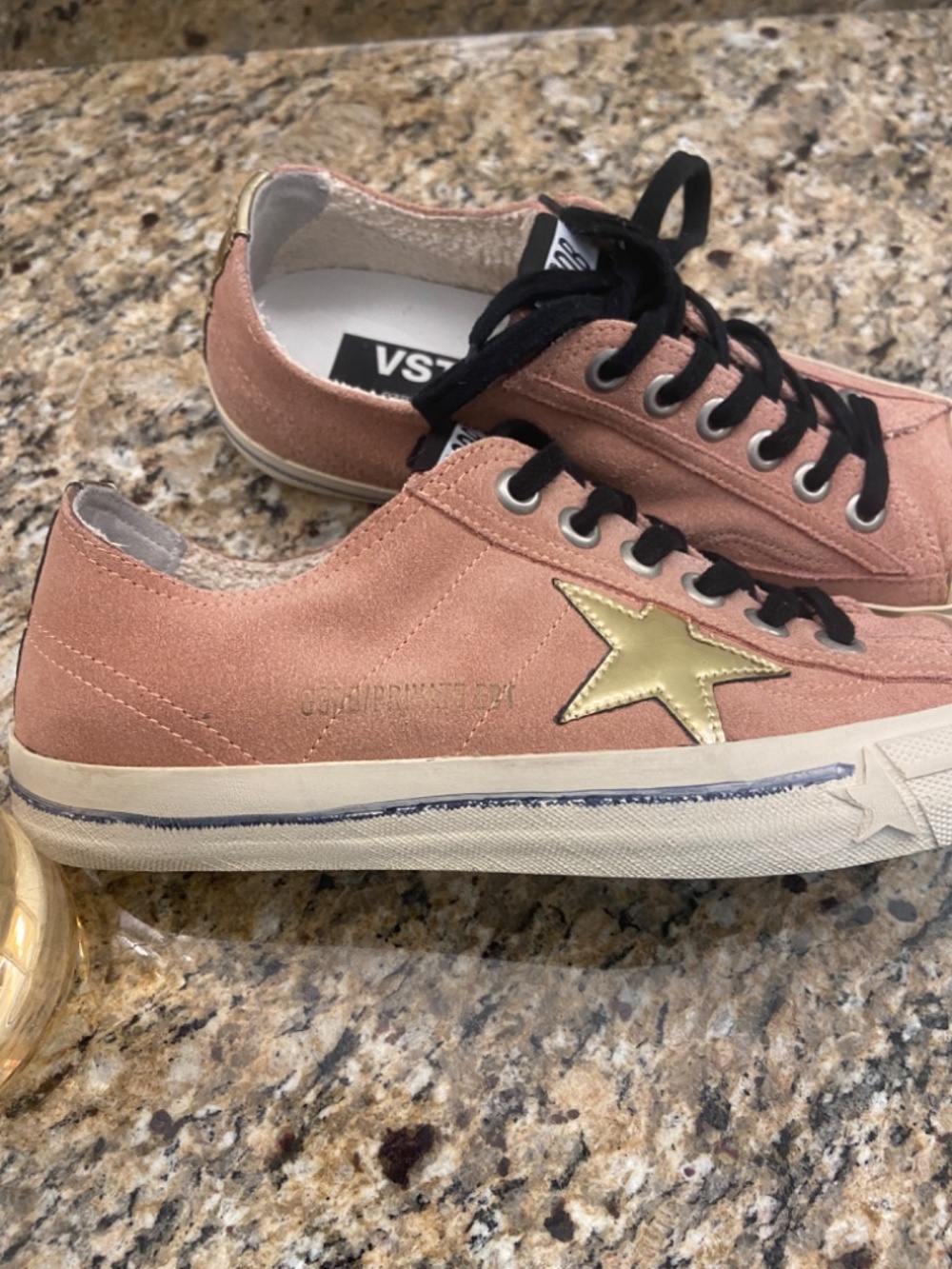 Authentic Suede Distressed Accents Low Top Sneakers Sz IT40 US 9 , 9.5 VStar2 - Picture 4 of 12